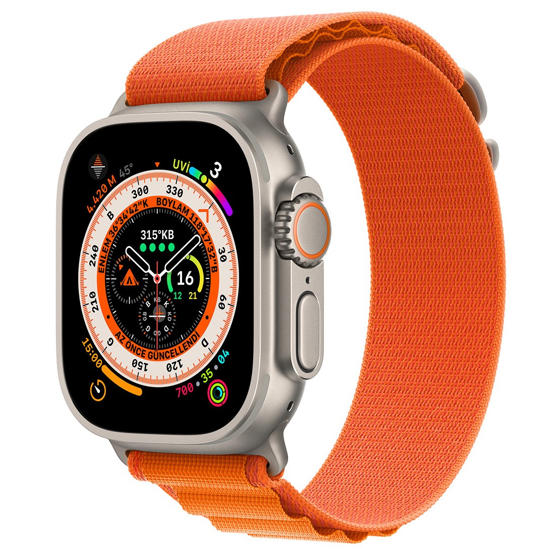 Apple Watch Alpine Loop Turuncu