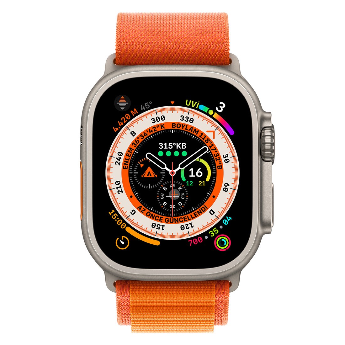 Apple Watch Alpine Loop Turuncu