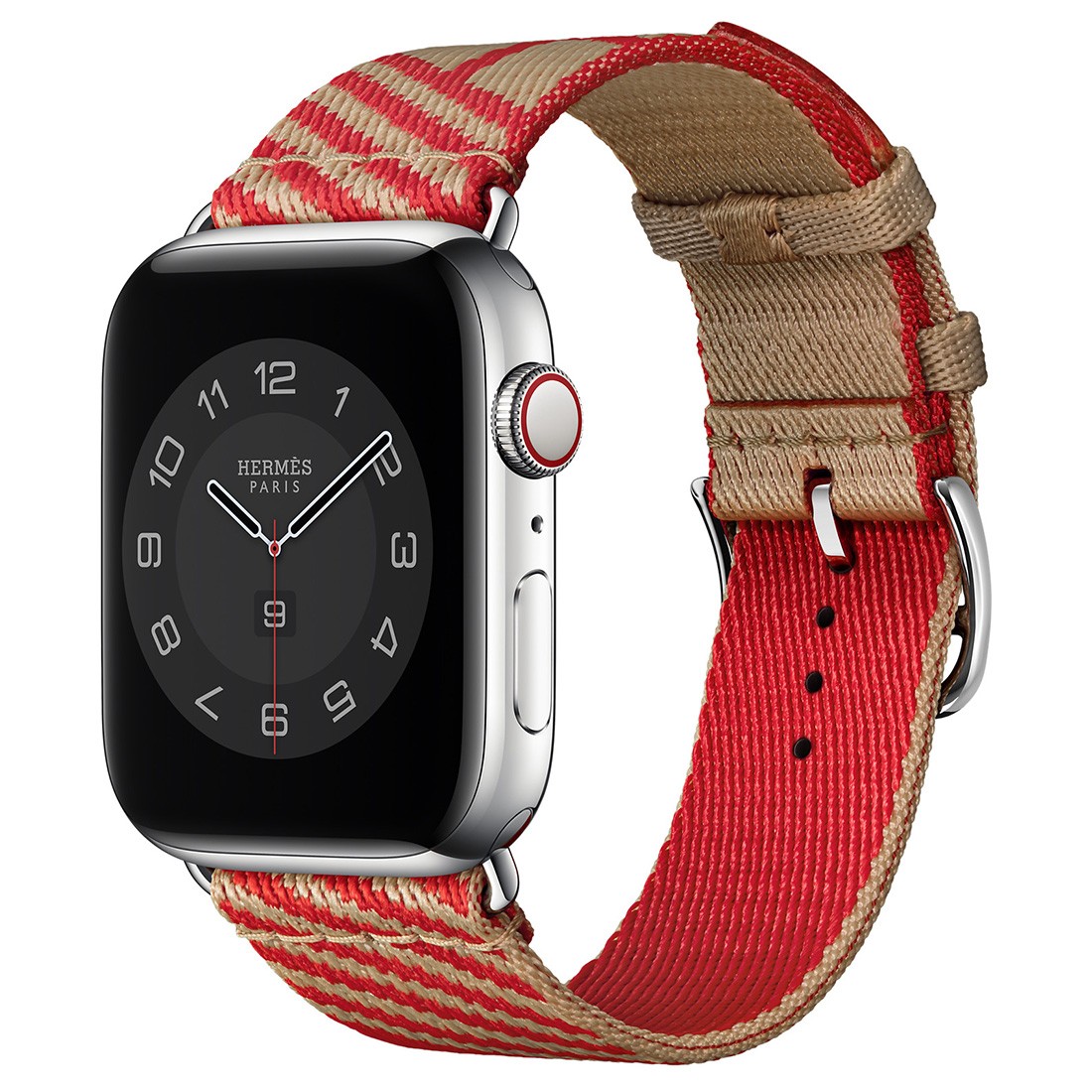 Apple Watch Cloth Loop Kırmızı Kahve