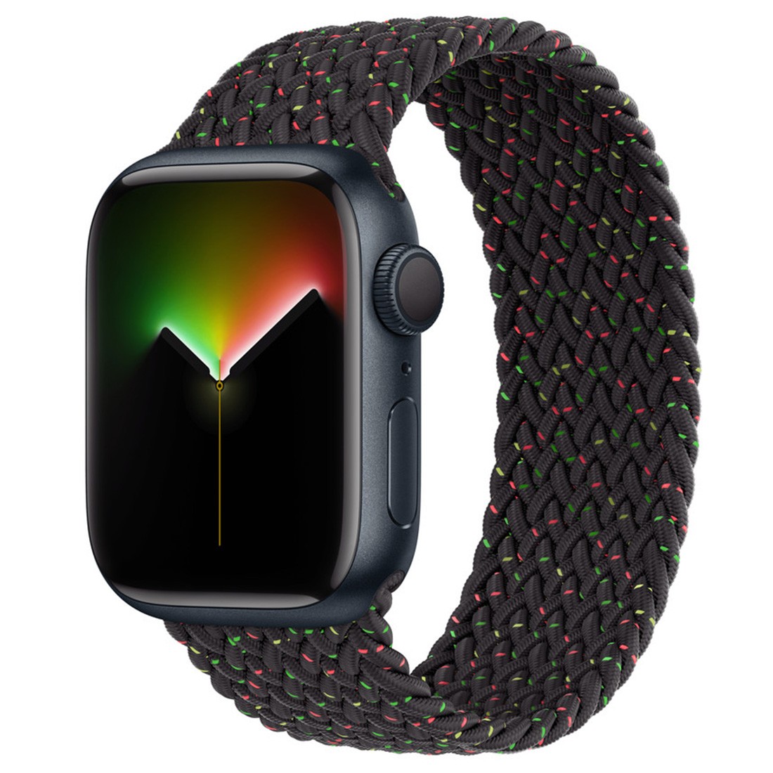 Apple Watch Örgü Solo Loop Kırçıllı Siyah