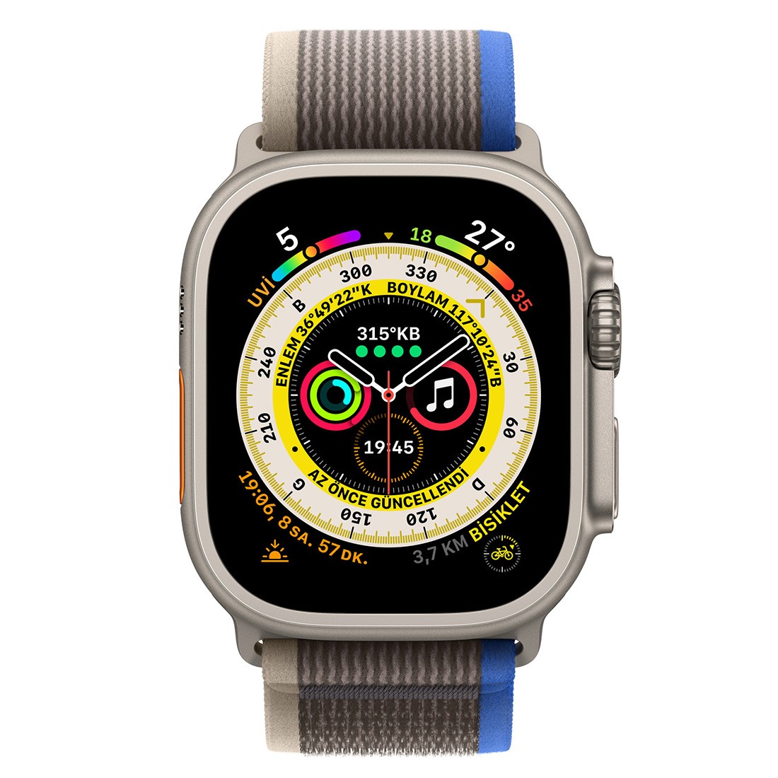 Apple Watch Trail Loop Gri Mavi