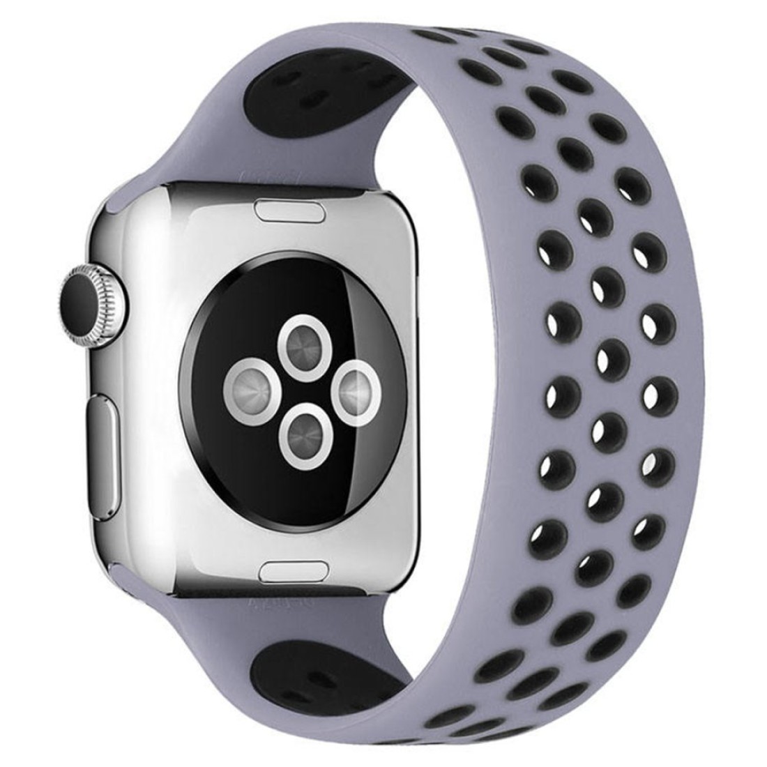 Apple Watch High Solo Loop Gri-Siyah