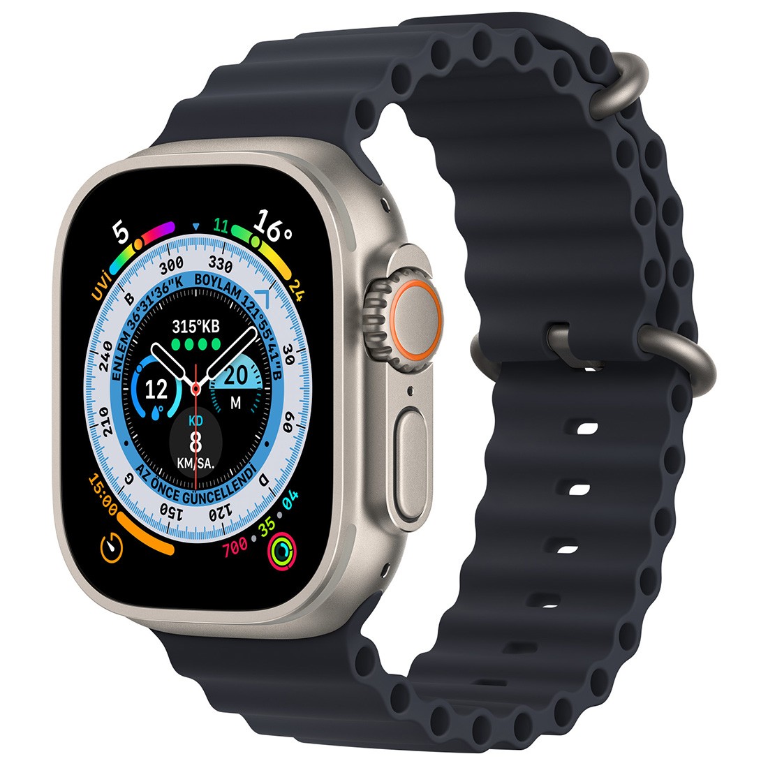 Apple Watch Ocean Loop Koyu Gri