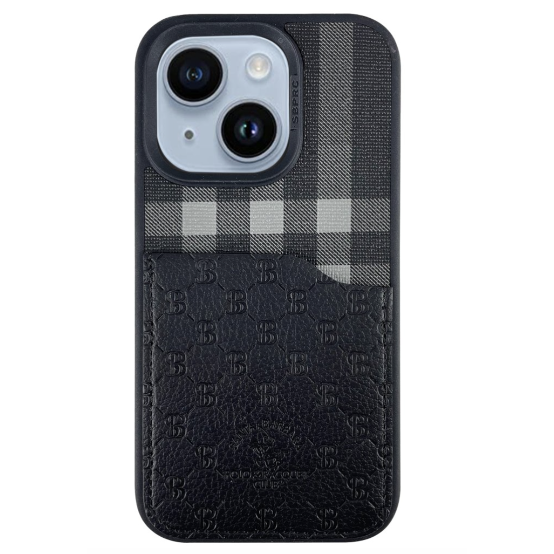 Santa Barbara Polo iPhone 14 Plaid Kartvizitli Kılıf