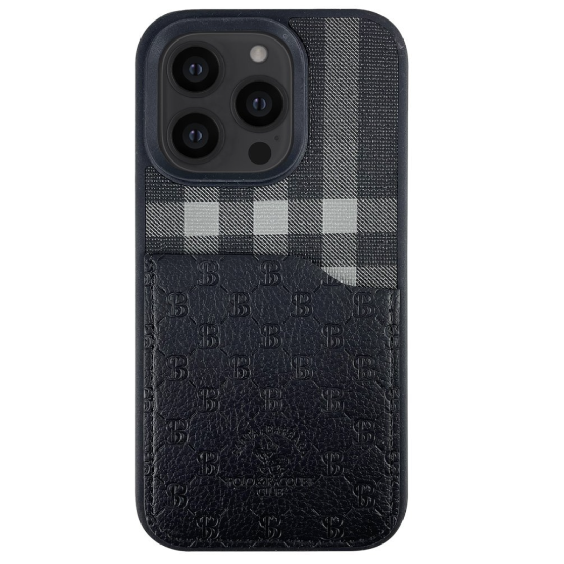 Santa Barbara Polo iPhone 13 Pro Plaid Kartvizitli Kılıf