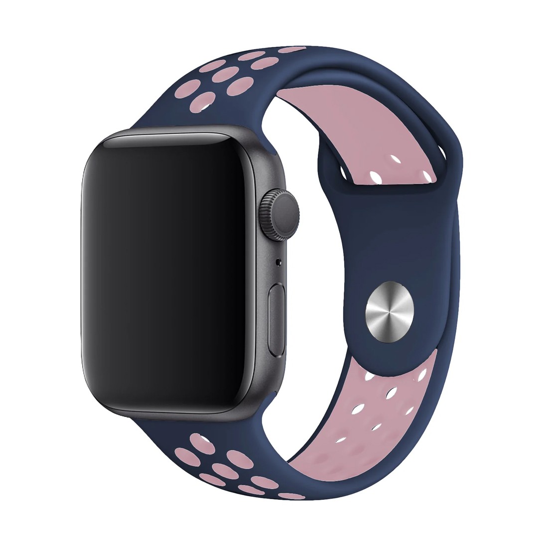 Apple Watch High Loop Lacivert Pembe